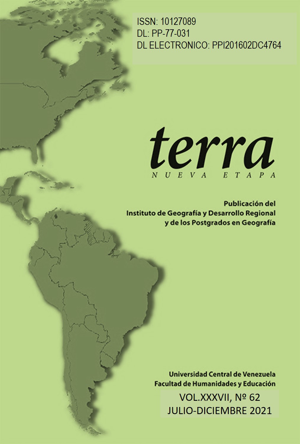 					Ver Vol. 37 Núm. 62 (2021): Terra Nueva Etapa
				