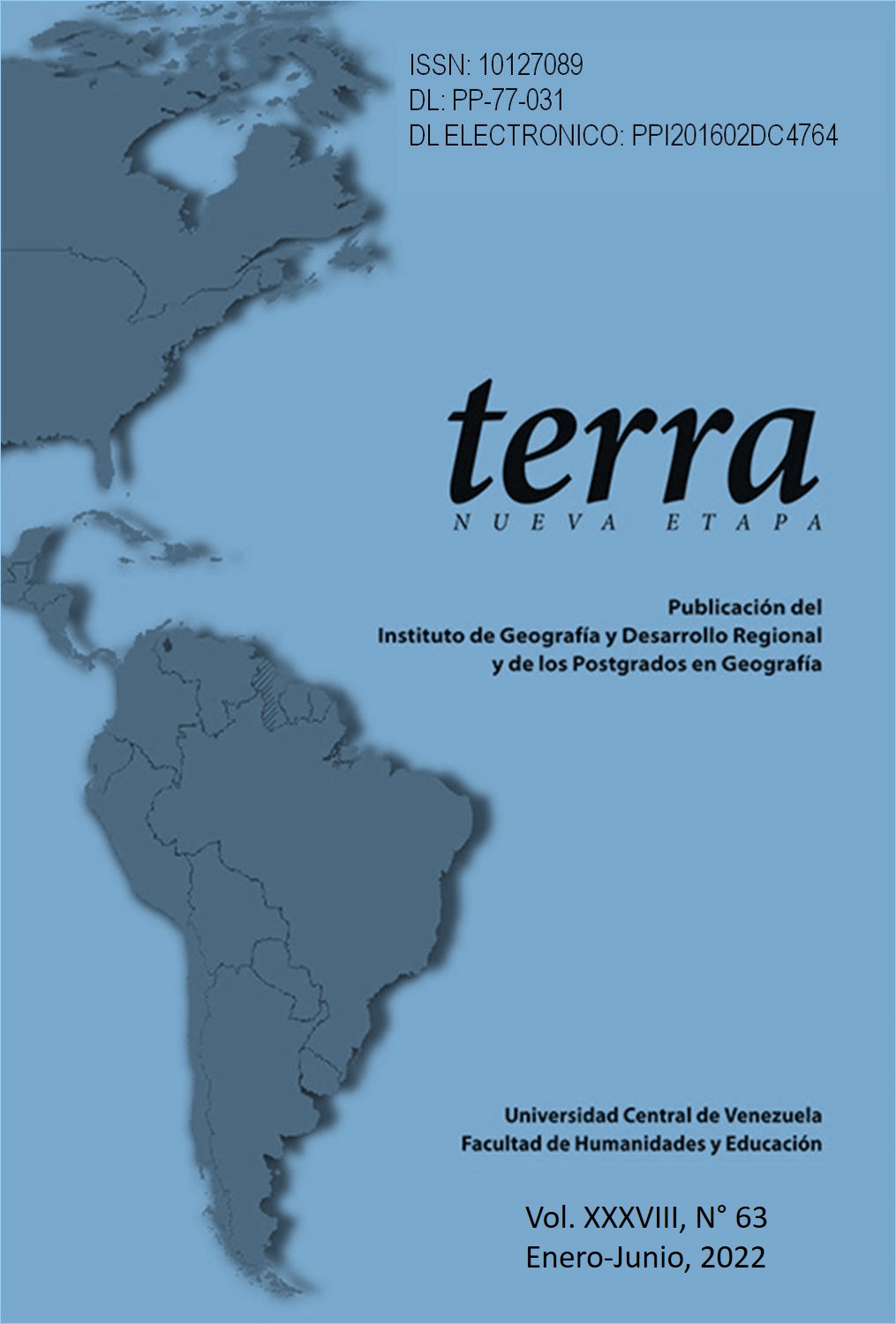 					Ver Vol. 38 Núm. 63 (2022): Terra Nueva Etapa
				