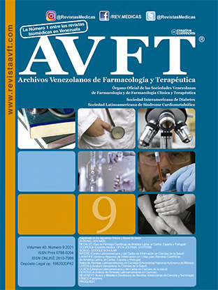 					View Vol. 40 No. 9 (2021): AVFT Venezuelan Archives of Pharmacology and Therapeutics
				