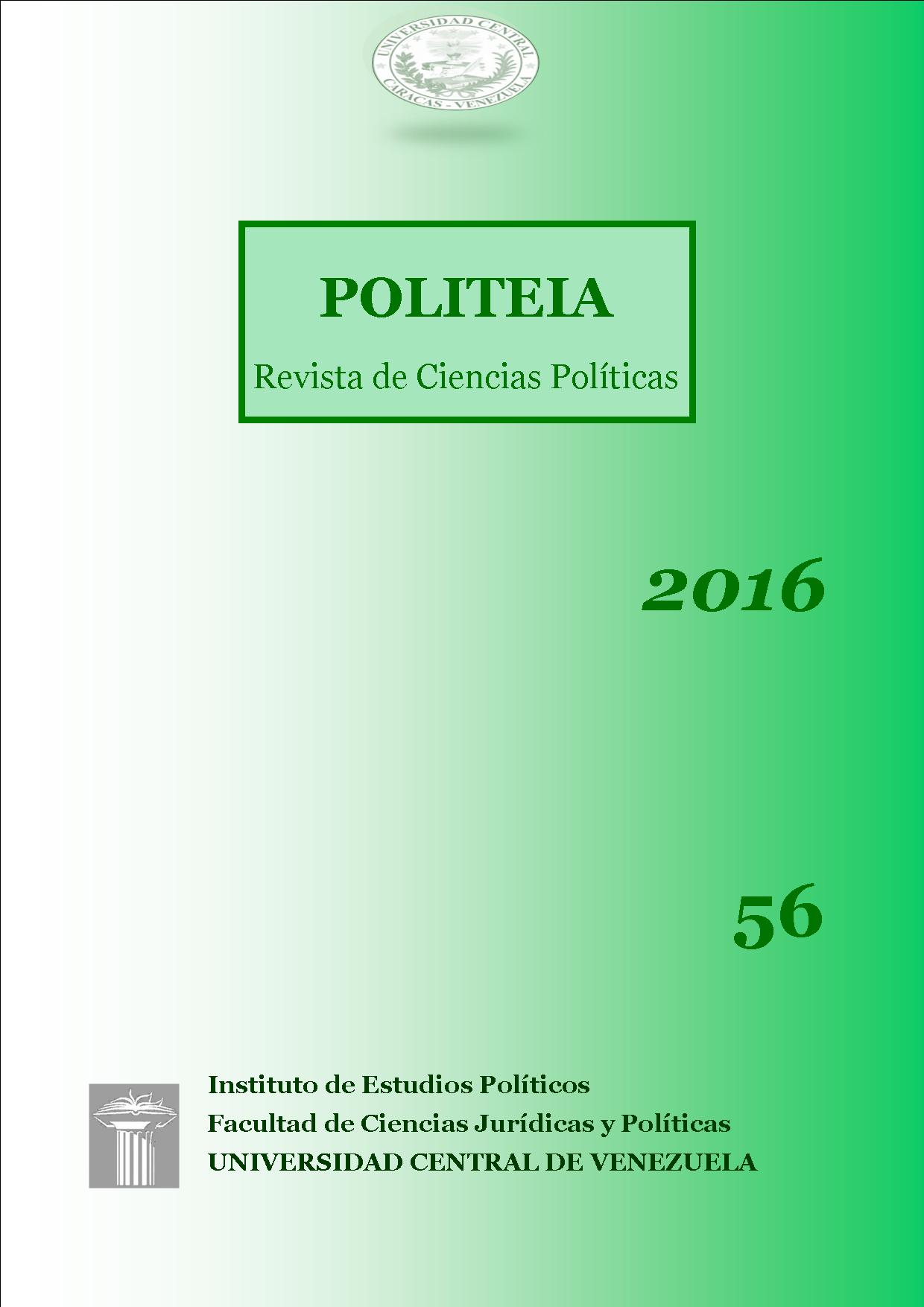 					Ver Vol. 39 Núm. 56 (2016): Politeia
				